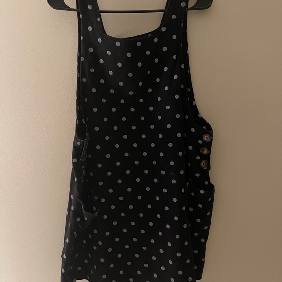 She + Sky Francesca’s overalls dress women’s large babydoll boho vintage retro - Picture 2 of 6